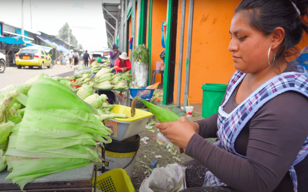 Mercado de Quito y Gisela